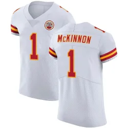 Men's Jerick McKinnon Kansas City Chiefs No.1 Elite Vapor Untouchable Jersey - White