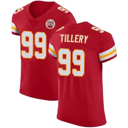 Men's Jerry Tillery Kansas City Chiefs No.99 Elite Team Color Vapor Untouchable Jersey - Red