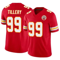 Men's Jerry Tillery Kansas City Chiefs No.99 Limited Vapor F.U.S.E. Jersey - Red