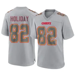 Men's Jimmy Holiday Kansas City Chiefs No.82 Game Atmosphere Fashion Jersey - Gray