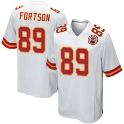 Men's Jody Fortson Kansas City Chiefs No.89 Game Jersey - White