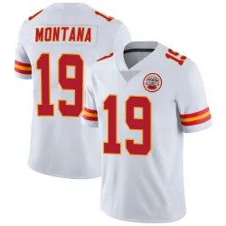 Men's Joe Montana Kansas City Chiefs No.19 Limited Vapor Untouchable Jersey - White
