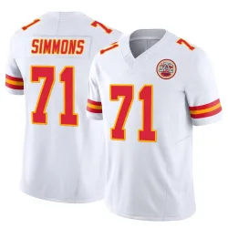 Men's Josh Simmons Kansas City Chiefs No.71 Limited Vapor F.U.S.E. Jersey - White