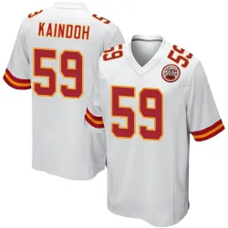 Men's Joshua Kaindoh Kansas City Chiefs No.59 Game Jersey - White