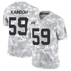 Men's Joshua Kaindoh Kansas City Chiefs No.59 Limited 2024 Salute to Service Jersey - Arctic Camo