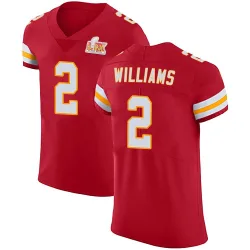 Men's Joshua Williams Kansas City Chiefs No.2 Elite Team Color Vapor Untouchable Super Bowl LIX Jersey - Red