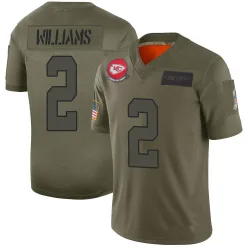 Men's Joshua Williams Kansas City Chiefs No.2 Limited 2019 Salute to Service Jersey - Camo