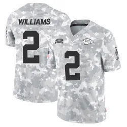 Men's Joshua Williams Kansas City Chiefs No.2 Limited 2024 Salute to Service Jersey - Arctic Camo