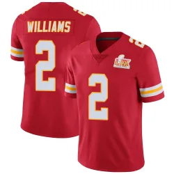 Men's Joshua Williams Kansas City Chiefs No.2 Limited Team Color Vapor Untouchable Super Bowl LIX Jersey - Red