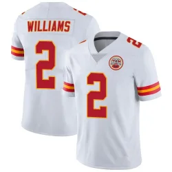 Men's Joshua Williams Kansas City Chiefs No.2 Limited Vapor Untouchable Jersey - White