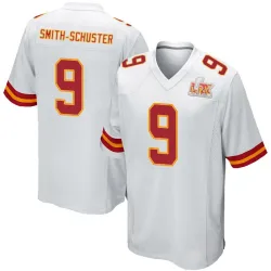 Men's JuJu Smith-Schuster Kansas City Chiefs No.9 Game Super Bowl LIX Jersey - White