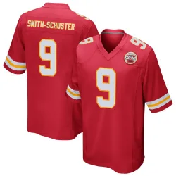 Men's JuJu Smith-Schuster Kansas City Chiefs No.9 Game Team Color Jersey - Red