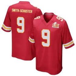 Men's JuJu Smith-Schuster Kansas City Chiefs No.9 Game Team Color Super Bowl LIX Jersey - Red