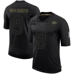 Men's JuJu Smith-Schuster Kansas City Chiefs No.9 Limited 2020 Salute To Service Jersey - Black
