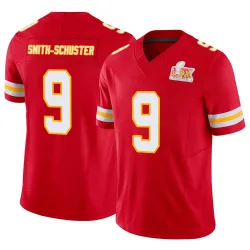 Men's JuJu Smith-Schuster Kansas City Chiefs No.9 Limited Vapor F.U.S.E. Super Bowl LIX Jersey - Red