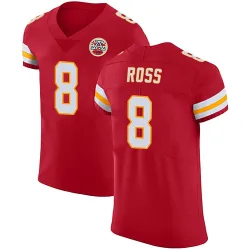Men's Justyn Ross Kansas City Chiefs No.8 Elite Team Color Vapor Untouchable Jersey - Red
