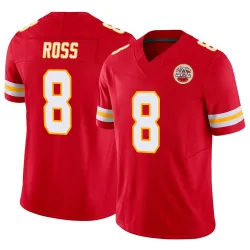 Men's Justyn Ross Kansas City Chiefs No.8 Limited Vapor F.U.S.E. Jersey - Red