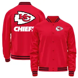 Men's Kansas City Chiefs No. Full-Snap Jacket - Red