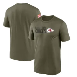 Men's Kansas City Chiefs No. Legend 2022 Salute to Service Team T-Shirt - Olive