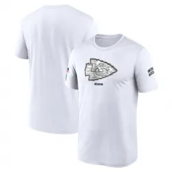 Men's Kansas City Chiefs No. Legend 2024 Salute To Service Performance T-Shirt - White