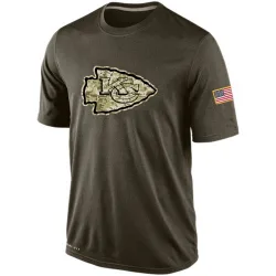 Men's Kansas City Chiefs No. Salute To Service KO Performance Dri-FIT T-Shirt - Olive