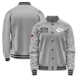 Men's Kansas City Chiefs No. Salute to Service Performance Jacket - Gray