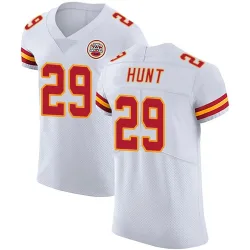 Men's Kareem Hunt Kansas City Chiefs No.29 Elite Vapor Untouchable Jersey - White