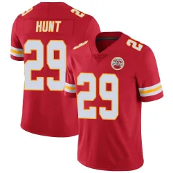 Men's Kareem Hunt Kansas City Chiefs No.29 Limited Team Color Vapor Untouchable Jersey - Red