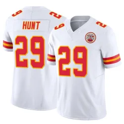 Men's Kareem Hunt Kansas City Chiefs No.29 Limited Vapor F.U.S.E. Jersey - White