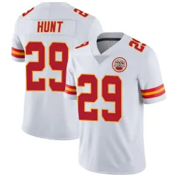 Men's Kareem Hunt Kansas City Chiefs No.29 Limited Vapor Untouchable Jersey - White