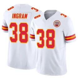 Men's Keaontay Ingram Kansas City Chiefs No.38 Limited Vapor F.U.S.E. Jersey - White