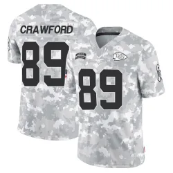 Men's Kekoa Crawford Kansas City Chiefs No.89 Limited 2024 Salute to Service Jersey - Arctic Camo