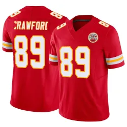 Men's Kekoa Crawford Kansas City Chiefs No.89 Limited Vapor F.U.S.E. Jersey - Red
