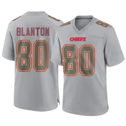 Men's Kendall Blanton Kansas City Chiefs No.80 Game Atmosphere Fashion Jersey - Gray