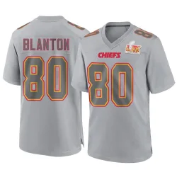 Men's Kendall Blanton Kansas City Chiefs No.80 Game Atmosphere Fashion Super Bowl LIX Jersey - Gray