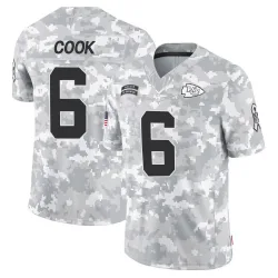 Men's Kenny Cook Kansas City Chiefs No.6 Limited 2024 Salute to Service Jersey - Arctic Camo