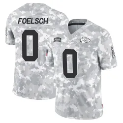 Men's Kevin Foelsch Kansas City Chiefs No.0 Limited 2024 Salute to Service Jersey - Arctic Camo
