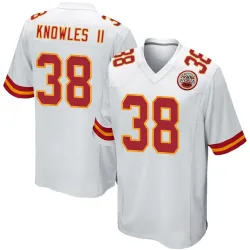 Men's Kevin Knowles II Kansas City Chiefs No.38 Game Jersey - White