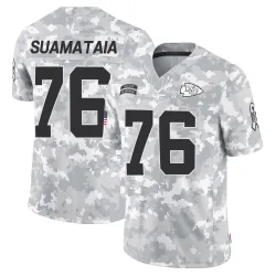 Men's Kingsley Suamataia Kansas City Chiefs No.76 Limited 2024 Salute to Service Jersey - Arctic Camo