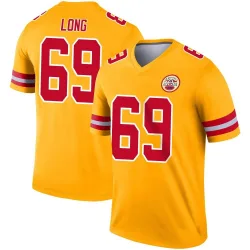 Men's Kyle Long Kansas City Chiefs No.69 Legend Inverted Jersey - Gold