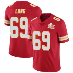 Men's Kyle Long Kansas City Chiefs No.69 Limited Team Color Vapor Untouchable Super Bowl LIX Jersey - Red