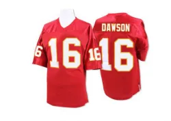 Men's Len Dawson Kansas City Chiefs No.16 Authentic Team Color Throwback Jersey - Red