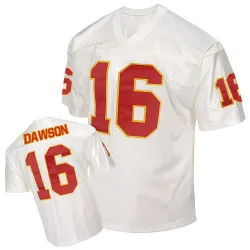 Men's Len Dawson Kansas City Chiefs No.16 Authentic Throwback Jersey - White