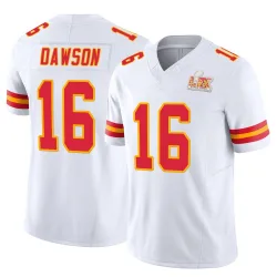 Men's Len Dawson Kansas City Chiefs No.16 Limited Vapor F.U.S.E. Super Bowl LIX Jersey - White