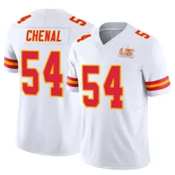 Men's Leo Chenal Kansas City Chiefs No.54 Limited Vapor F.U.S.E. Super Bowl LIX Jersey - White