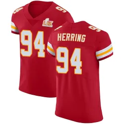 Men's Malik Herring Kansas City Chiefs No.94 Elite Team Color Vapor Untouchable Super Bowl LIX Jersey - Red