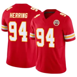 Men's Malik Herring Kansas City Chiefs No.94 Limited Vapor F.U.S.E. Jersey - Red