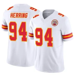 Men's Malik Herring Kansas City Chiefs No.94 Limited Vapor F.U.S.E. Jersey - White