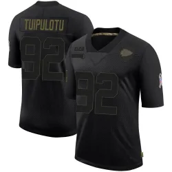Men's Marlon Tuipulotu Kansas City Chiefs No.92 Limited 2020 Salute To Service Jersey - Black