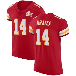 Men's Matt Araiza Kansas City Chiefs No.14 Elite Team Color Vapor Untouchable Super Bowl LIX Jersey - Red